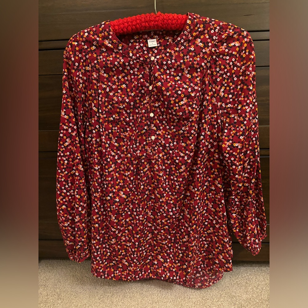 Old navy floral tunic blouse.  Pink / multicolor size small.